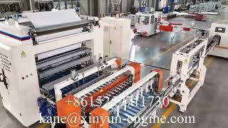 High speed facial tissue paper make fold pack machine production line