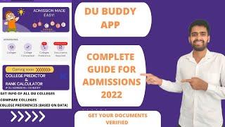 DU BUDDY APP :-complete guide for Delhi University admissions 2022.