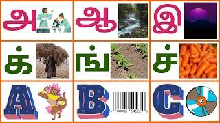 உயிர் எழுத்துக்கள் || மெய் எழுத்துக்கள் ||க் வைக்கோல் || ங் விளைநிலங்கள் || ENGLISH ALPHABETS