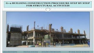 G+2 Building Construction Structural Activities step by step all stages