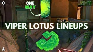 All the Viper Lineups You Need on LOTUS (NEW) | VALORANT