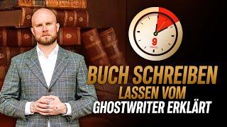 Buch schreiben lassen vom Ghostwriter in 9 Minuten erklärt