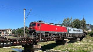 DB Cargo Romania cu tren militar trece prin Gura Humorului cu mecanici de nota 10 !16.07.2023