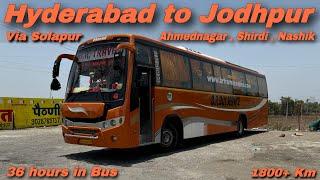 Hyderabad to Jodhpur I 36 Hours Bus Journey in BR Travels I हैदराबाद से जोधपुर I