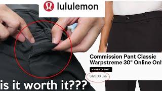 These lululemon dress pants changed my life forever (Lululemon commission pant HONEST TRUTH REVIEW)