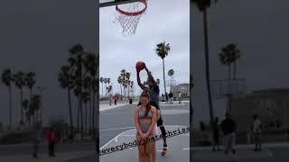 Jumping Over Stephania and Jenna Bandy at Venice Beach