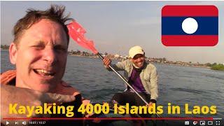   KAYAKING 4000 Islands in Laos: Khone Phapheng Waterfalls + Mekong Dolphins {Don Det, Laos}