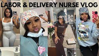 WEEK IN THE LIFE OF A NEW GRAD LABOR & DELIVERY NURSE | Reaching 1k Subs + How I prep my labor room