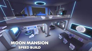 Aesthetic MOON MANSION in a TINY HOME Speed build in Adopt me!