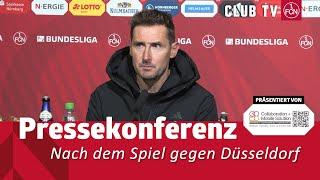 Die PK mit Miroslav Klose & Daniel Thioune | 1. FC Nürnberg - Fortuna Düsseldorf 2:2