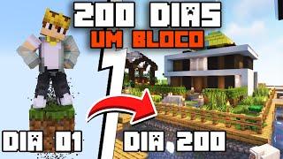 Eu Sobrevivi 200 Dias em UM BLOCO no Minecraft Hardcore - O Filme