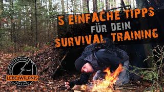 5 EINFACHE TIPPS für dein SURIVAL Training⎪Biwakrolle, biwakieren, Bushcraft Tipps, Feuer machen