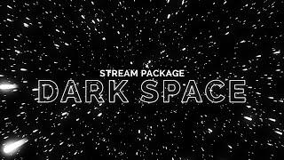 Dark Space Twitch Overlay Package | Black & White Themed | Animated Stream Pack