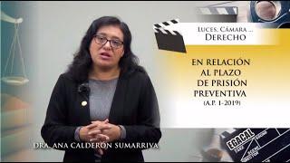 EN RELACIÓN AL PLAZO DE PRISIÓN PREVENTIVA  - Luces Cámara Derecho 133 - EGACAL