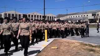 METC marching to the Chow Hall