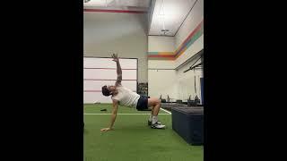 Bear hold to spider to single arm thoracic extension