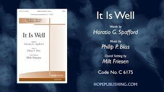 It Is Well - Arr. Milt Friesen