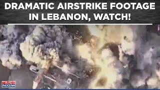 Israel's Military Releases Video Of Airstrikes On Hezbollah Targets In Southern Lebanon, Watch!