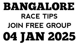 Bangalore Race Tips | 04-01-2025 | Best Horse Race Tips | Race Tips | Horse Racing |