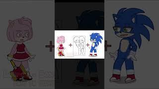 SONIC and AMY - Rasputin // Trend // Gacha draw #shorts #rasputin  #rasputindance #gachatrend