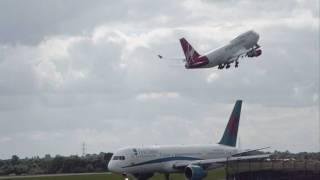 G VAST -- Virgin Atlantic 747-400 (Ladybird) -- Taxi photos and HD Takeoff