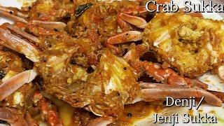 Crab Sukka l Denji / Jenji  Sukka l Quick Sea Crab Recipe l Sea food Recipe lKurli Sukka lYedi Sukka