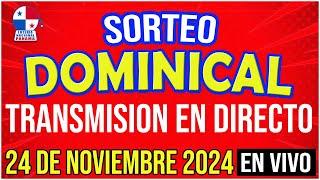  EN VIVO LOTERIA SORTEO DOMINICAL 24 de NOVIEMBRE de 2024 - Lotería Nacional de Panamá