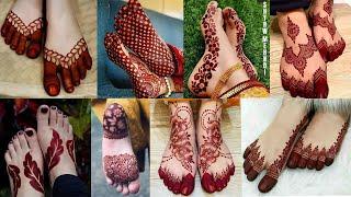 Very Simple & stylish foot mehndi designs 2024/Beautiful Feet mehndi design/Easy leg mehndi design