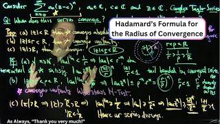 Hadamard's Formula for the Radius of Convergence of a Complex Taylor Series