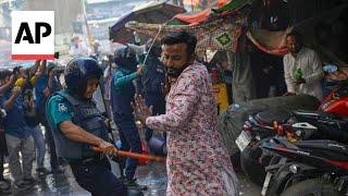 Bangladesh police use batons and teargas to disperse protest by Hizbut Tahrir