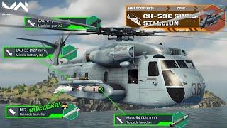 First Heli With Nuclear Bomb! CH-53E Super Stallion Overview! | Modern Warships