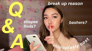 Q&A (fav shopee finds, break up?, mental health, rhinoplasty cost, skincare etc.) | Andrea Angeles