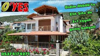 Didim Akbük'te Elit Site'de alabileceğiniz en güzel 3+1 bahceli villa kaçırmayın Satıldı