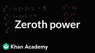 The zeroth power | Arithmetic operations | 6th grade | Khan Academy