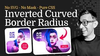 Inverted Curved Border Radius - No Mask & No SVG - WordPress