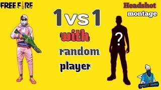 1vs1 freefire with random person headshot montage || suncity gamer