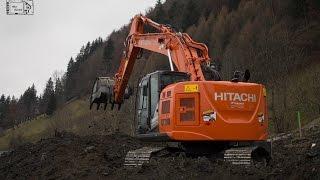 Hitachi Zaxis 225US LC ~ Mabboux Megève| Megève [HD]