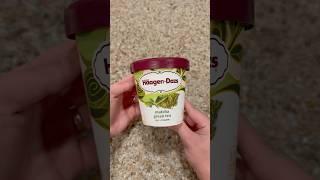 Haagen Dazs Matcha Green Tea Ice Cream#asmr#food#asmrsounds#asmreating#shortvideo#shorts