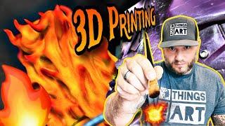 HOW TO PAINT FIRE  AIRBRUSHING A FIERY EXPLOSION ON YOUR 3D PRINTS