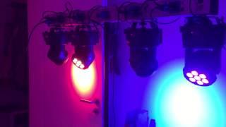 105W Moving Head RGB LED Stage Light Test