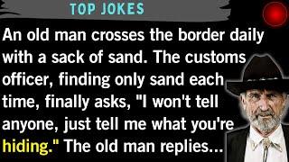 New jokes: Border Officer Stunned by Old Man's Daily Secret!!!. | Old man Jokes 