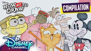 Disney Cartoons Come to Life! | Compilation | How Not To Draw | @disneychannel