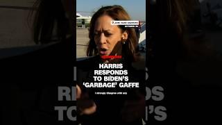 Harris responds to Biden’s ‘garbage’ gaffe