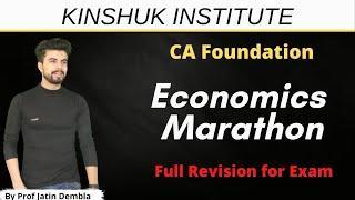  CA Foundation Business Economics Marathon Live | Micro Economics Full Revision by Jatin Dembla