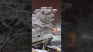 도쿄 근교 여행으로 다녀 올 수 있는 숨은 소도시온천,설국,미식 여행까지 즐길 수 있는 곳