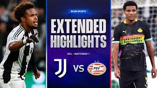 Juventus vs. PSV: Extended Highlights | UCL League Phase MD 1 | CBS Sports Golazo