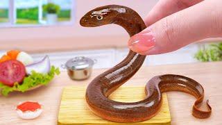 Catch Eels In The River  Best Tasty Miniature Eel Healthy Fish Recipe  Real Food Tina Mini Cooking