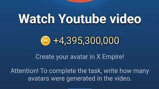 Create your avatar in X Empire Code | X Empire YouTube Code Today | Create your avatar in X Empire