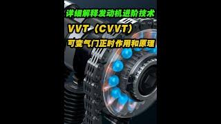 汽車發動機技術講解，VVT(CVVT)的作用和原理#汽車知識  #VVT #可變氣門