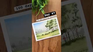 Day 47 |100 days painting challenge #shortvideo #artchallenge #easypainting